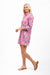The Sophia Dress - Party Vines Pink