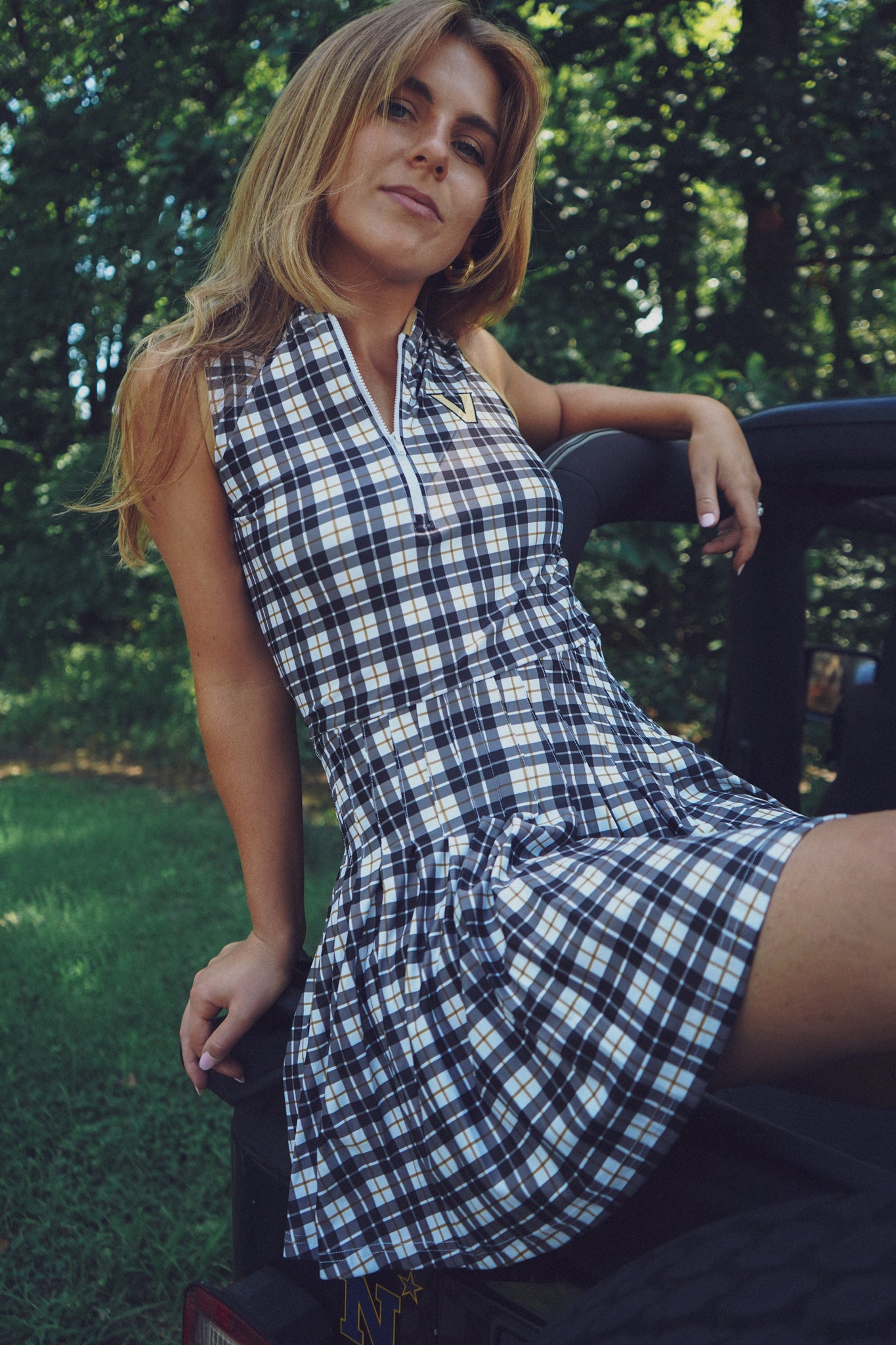 Tailgate Collection Mackenzie Dress - Vandy Plaid