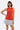 Alice Ruffle Polo - Tomato