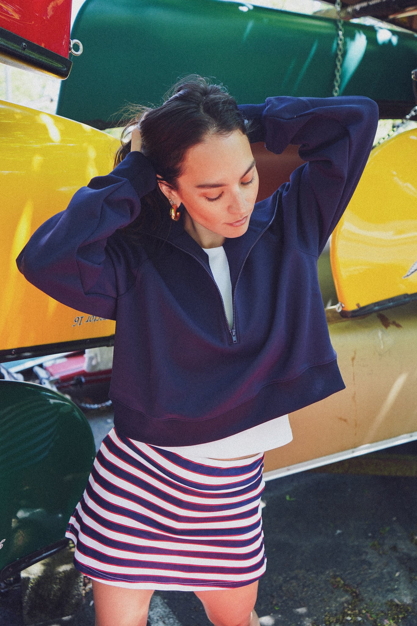 The Nora Sweatshirt - Navy